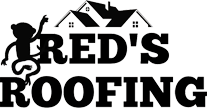 A red 's roofing logo